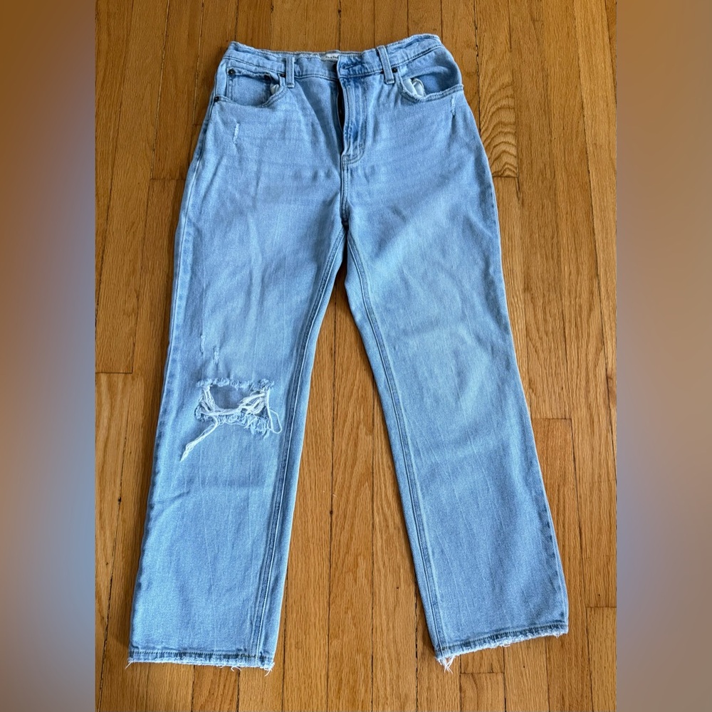 Abercrombie & Fitch Light Blue Straight Leg Jeans